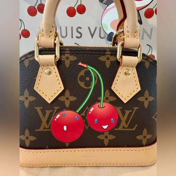 ****SOLD*** Louis Vuitton x Murakami 2025 Cherry Cerises Nano Alma - Picture 4 of 11